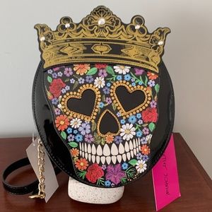 Betsey Johnson Sugar Skull Kitsch Crossbody